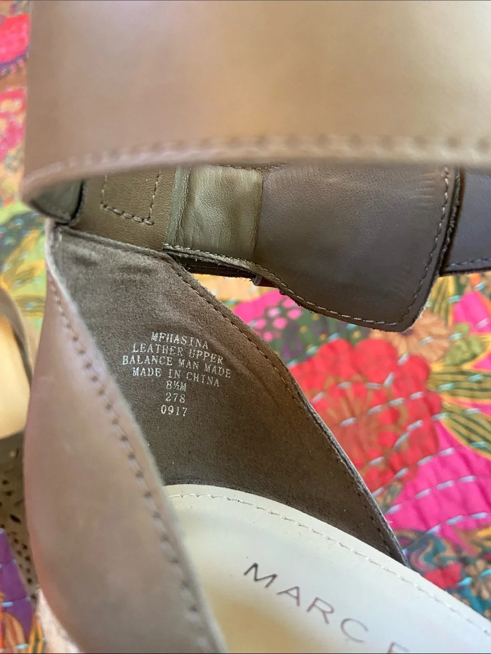 Marc Fisher Olive Green Laser-Cut Espadrille Wedges